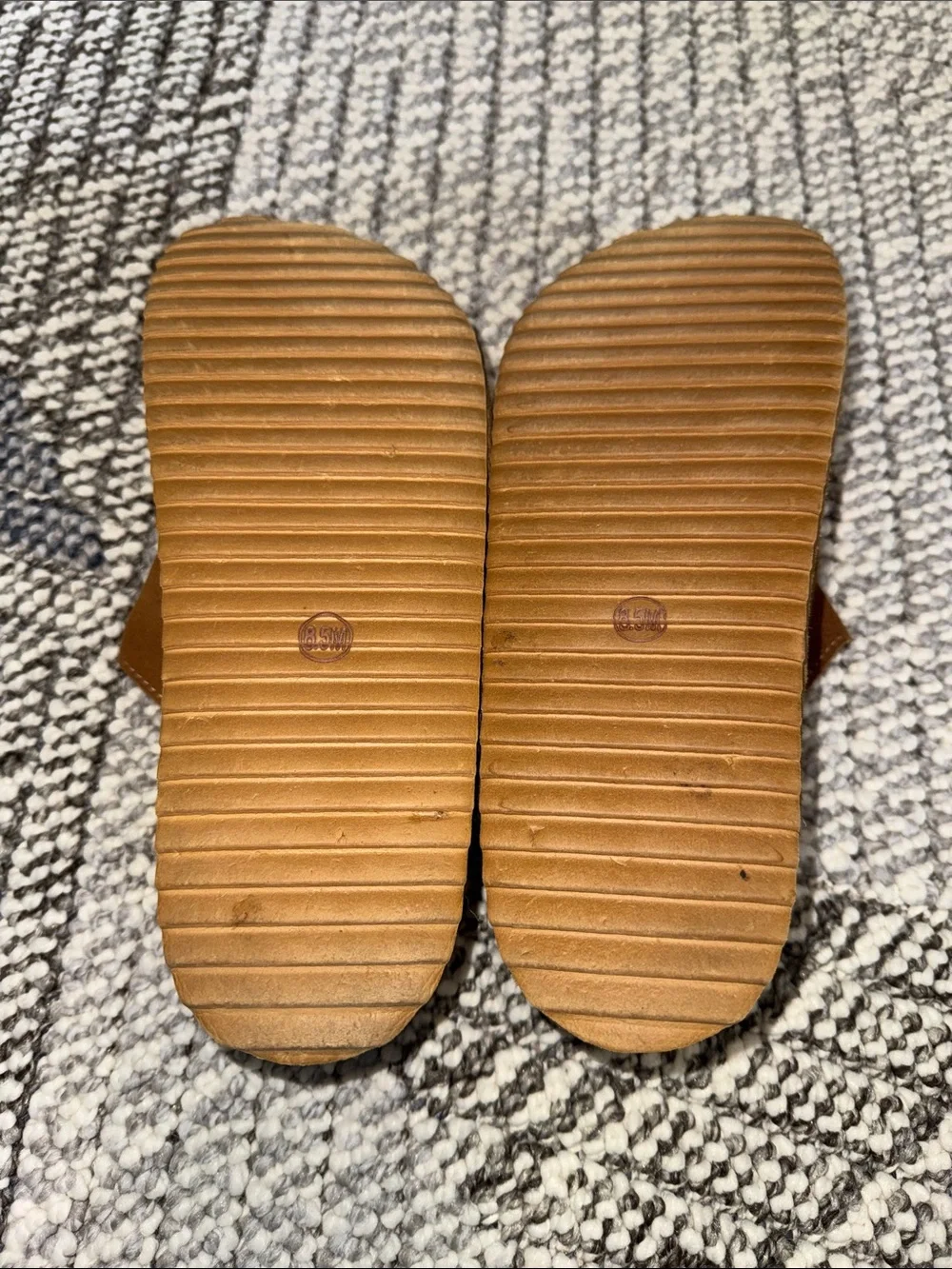 Women’s Suede Platform Slide Sandals in Brown with Buckle Straps